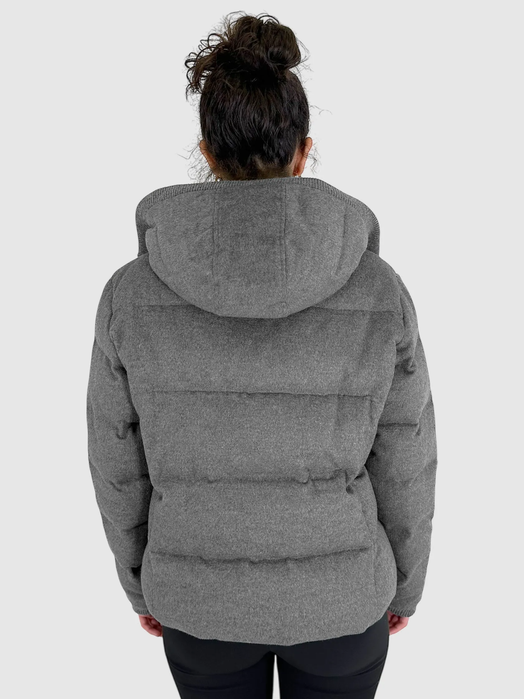 Quilted Cashmere Down Jacket - Size 44