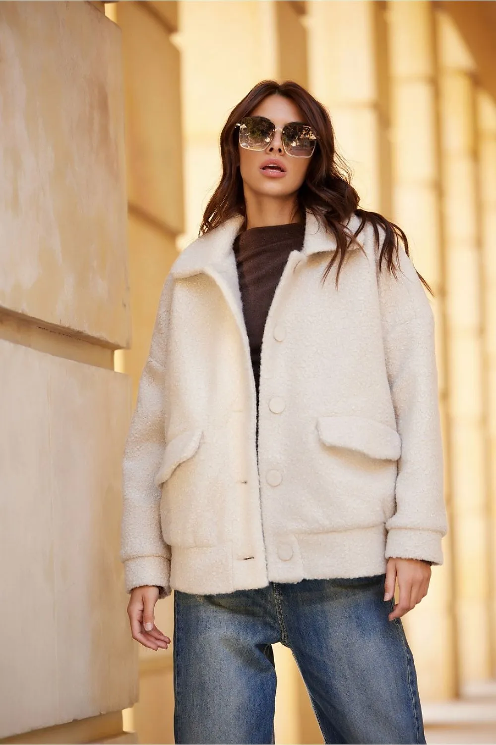 Quilted Sheepskin Classic Jacket