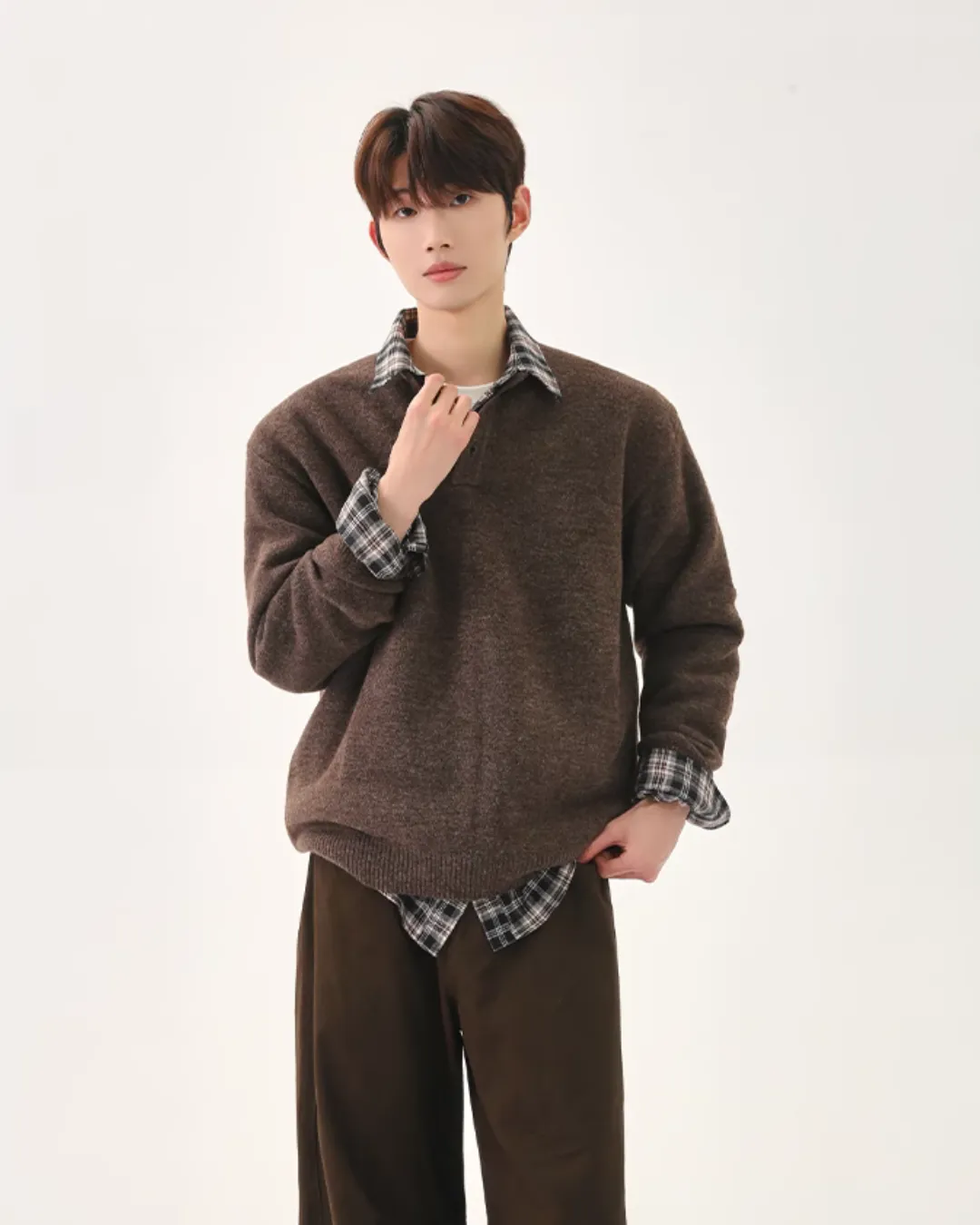 Retro Polo Knit Tops CBJ0109