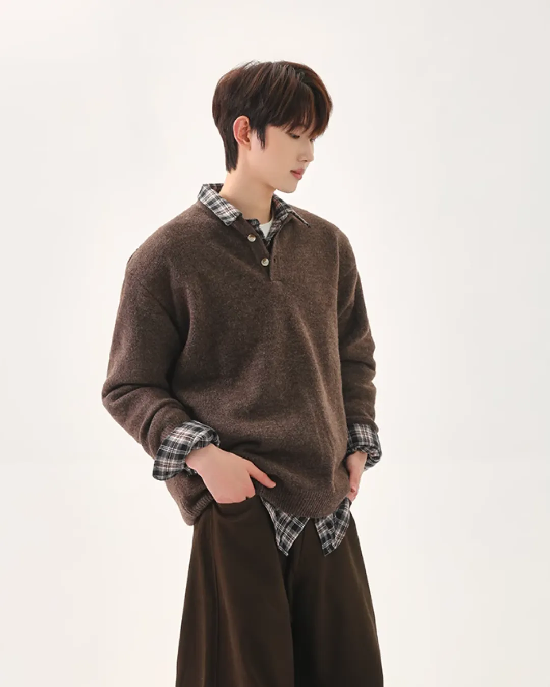 Retro Polo Knit Tops CBJ0109