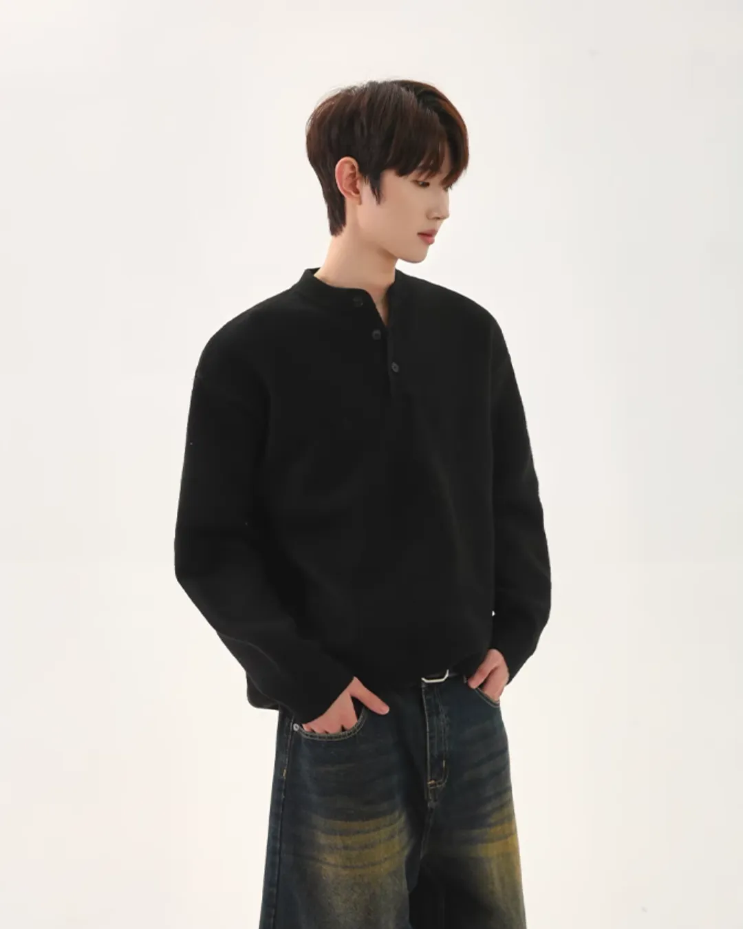 Retro Polo Knit Tops CBJ0109