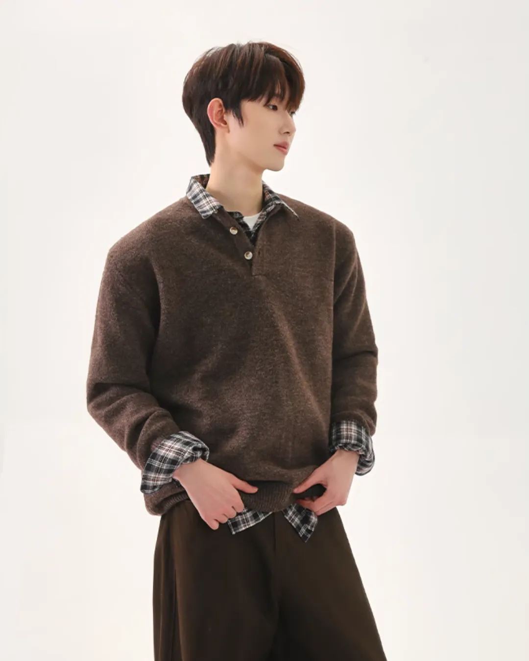 Retro Polo Knit Tops CBJ0109