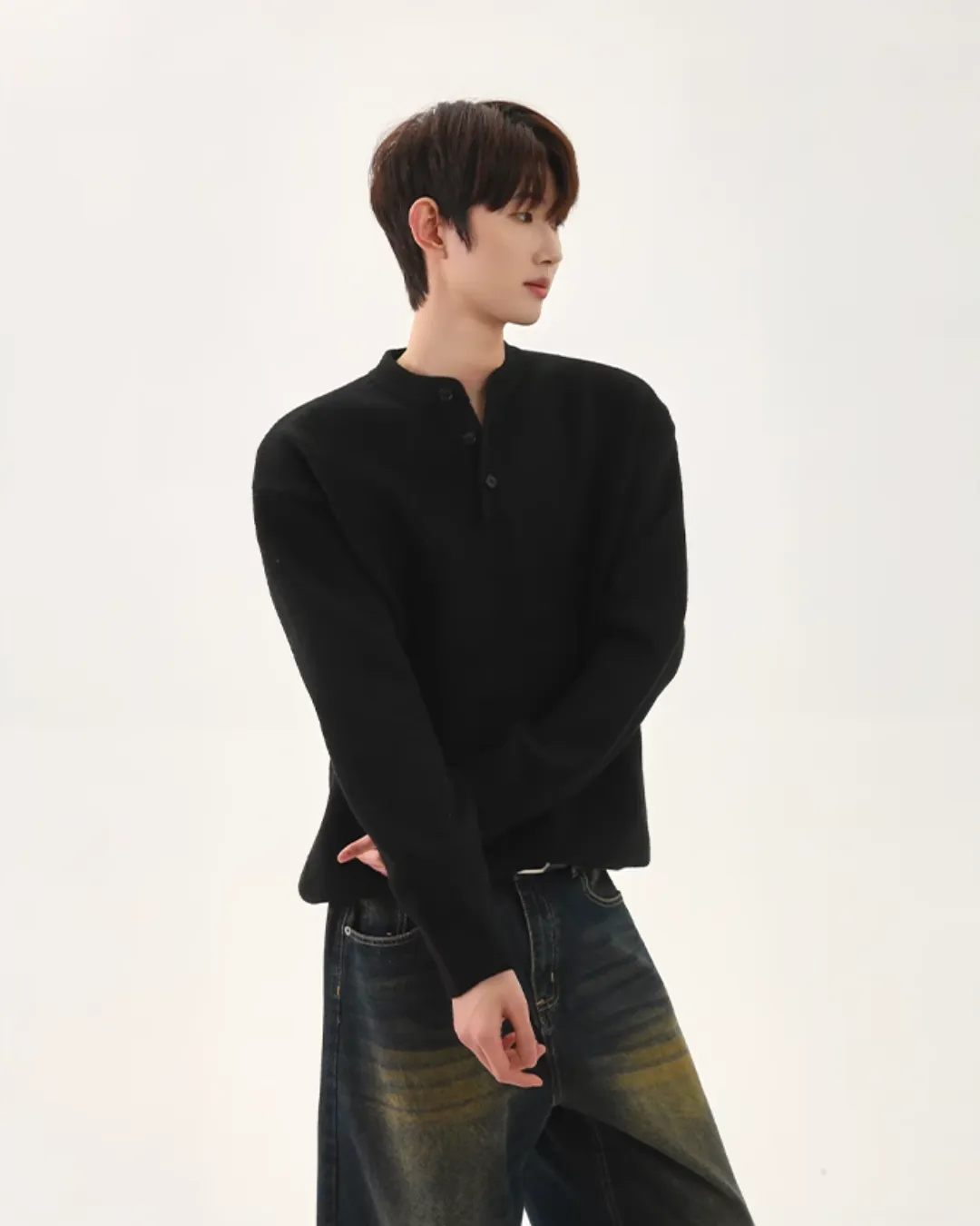 Retro Polo Knit Tops CBJ0109