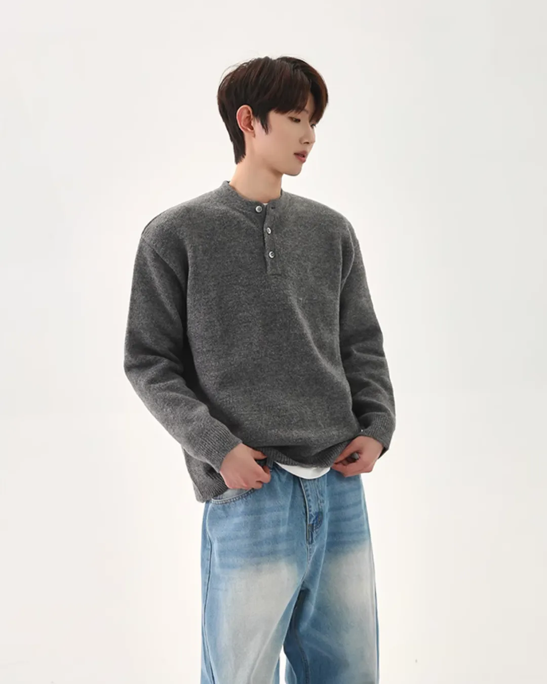 Retro Polo Knit Tops CBJ0109