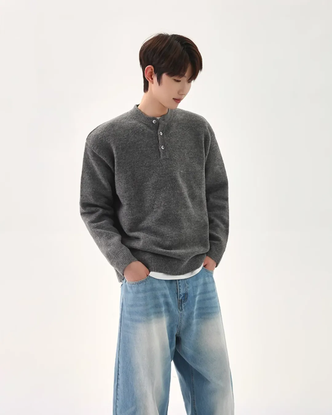 Retro Polo Knit Tops CBJ0109