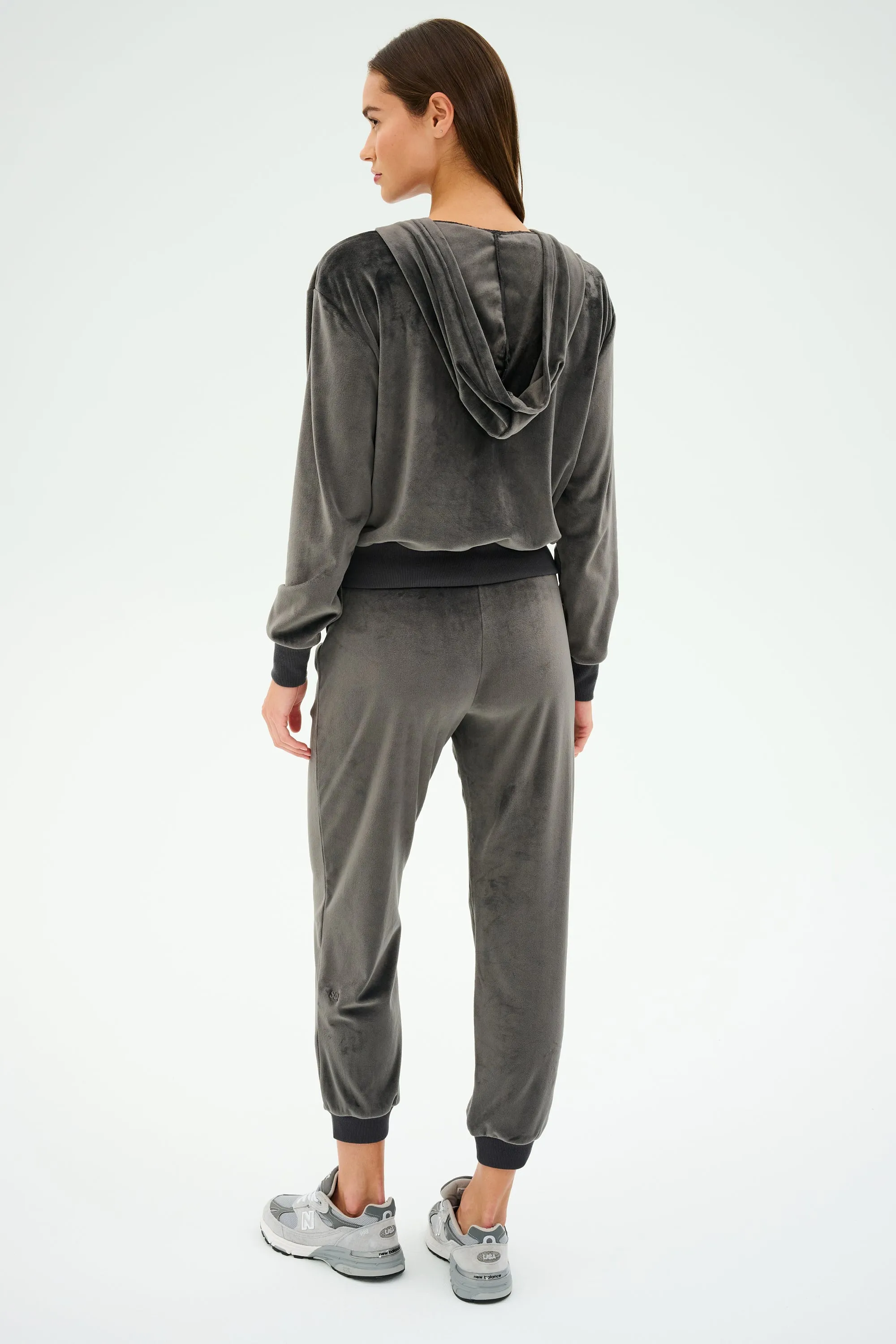 Rhys Velour Jogger - Graphite