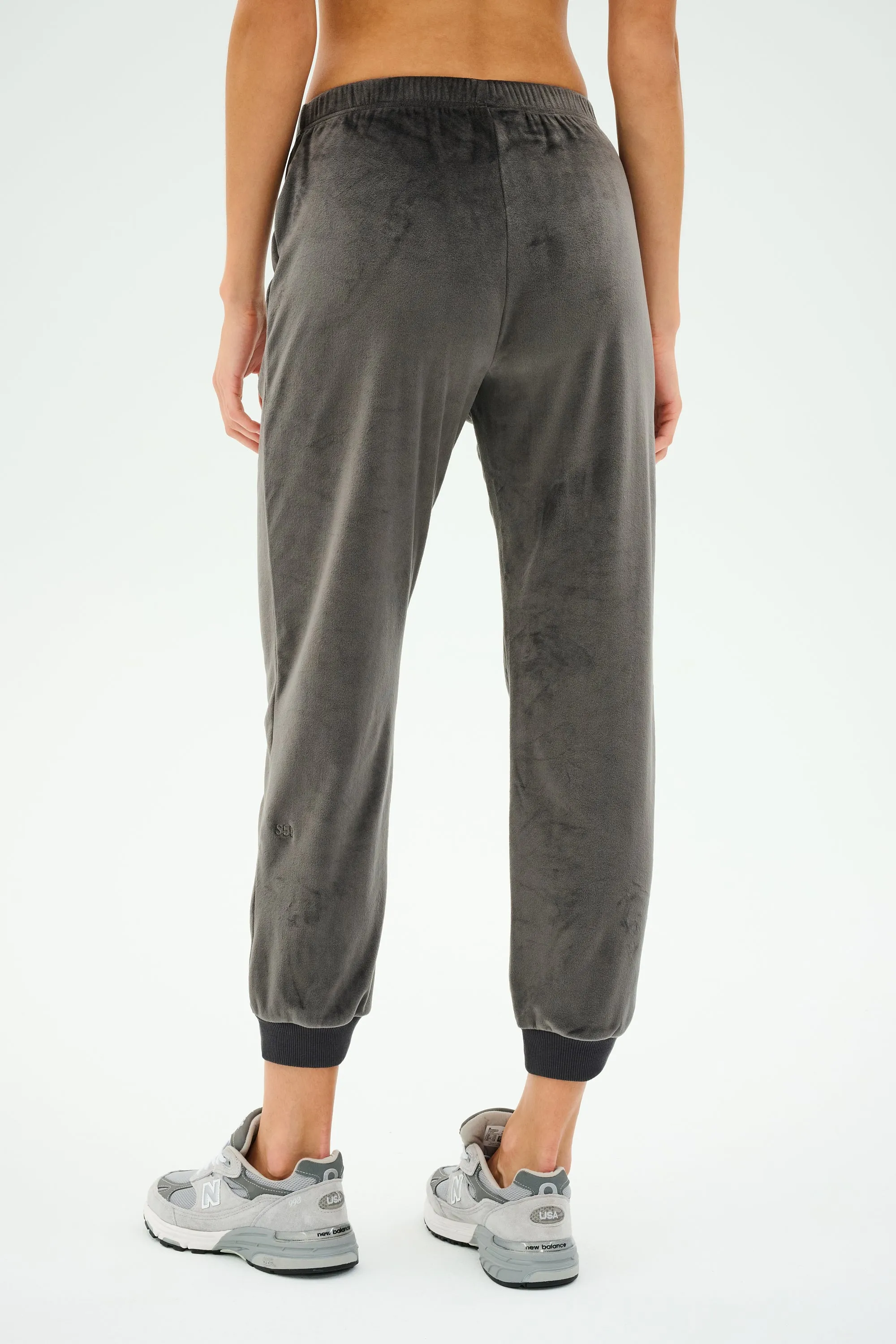 Rhys Velour Jogger - Graphite