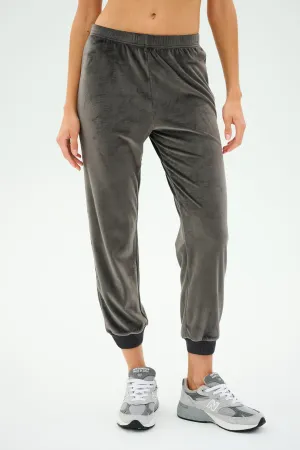 Rhys Velour Jogger - Graphite