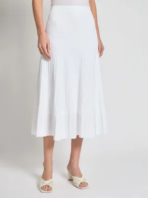 Ribbed A-Line Knit Midi Skirt - Vanity Fit