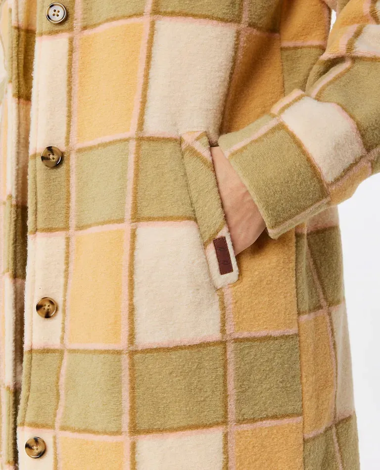 Rip Curl Long Line Check Jacket
