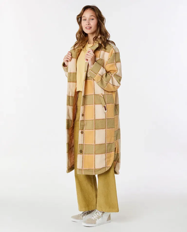 Rip Curl Long Line Check Jacket