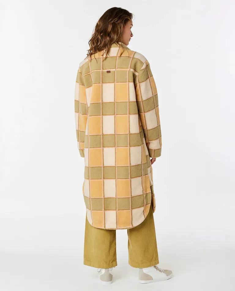 Rip Curl Long Line Check Jacket