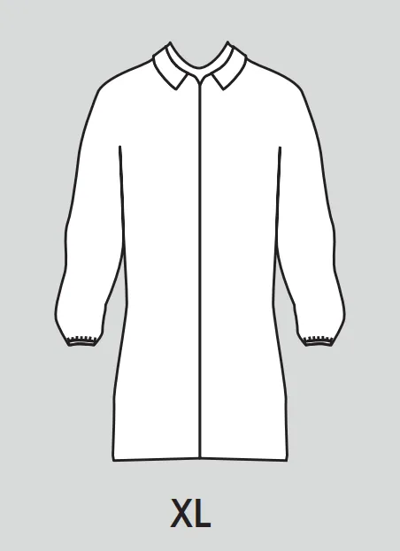 RiteTouch - White XL Size Non Woven Lab Coats, Pack of 30/Case - LCP2514