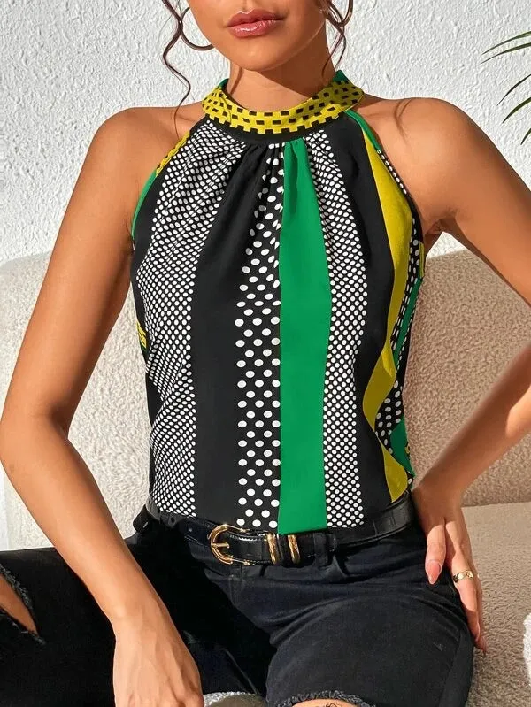Rocío® | Sleeveless Tank Top With Polka Dots