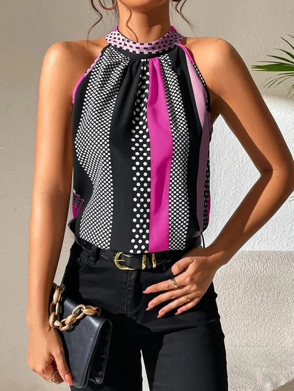 Rocío® | Sleeveless Tank Top With Polka Dots
