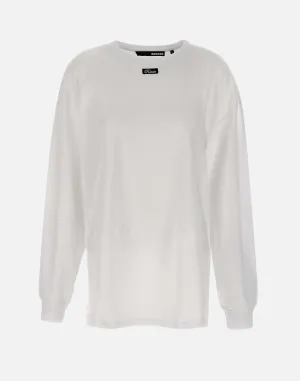 Rotera Birger Christensen Thin Cotton T -shirt med logotyp