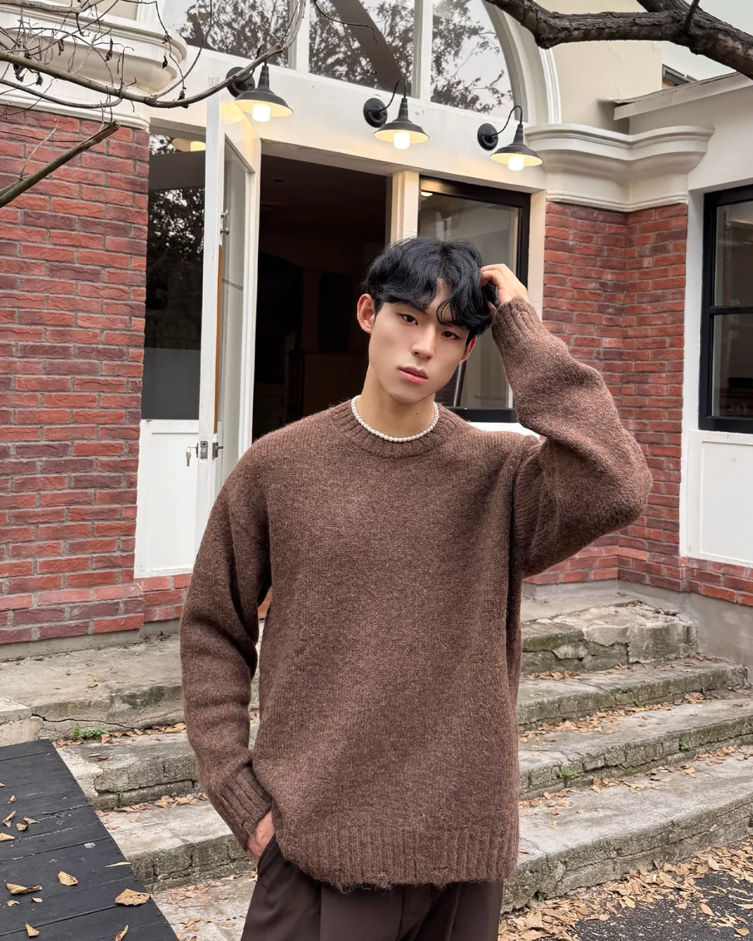 Round Neck Knit Tops CBJ0094