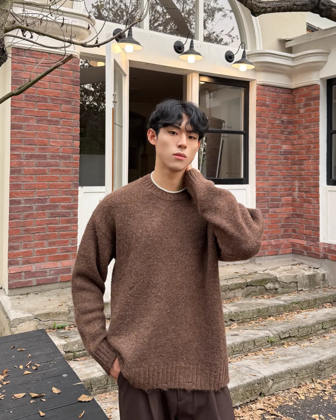 Round Neck Knit Tops CBJ0094