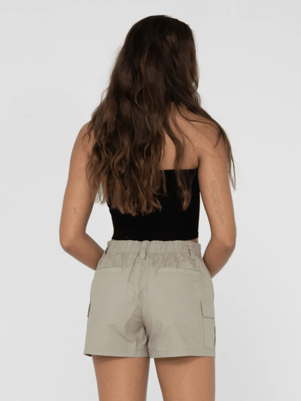 RUSTY Amelia Strapless Knit Top - Black