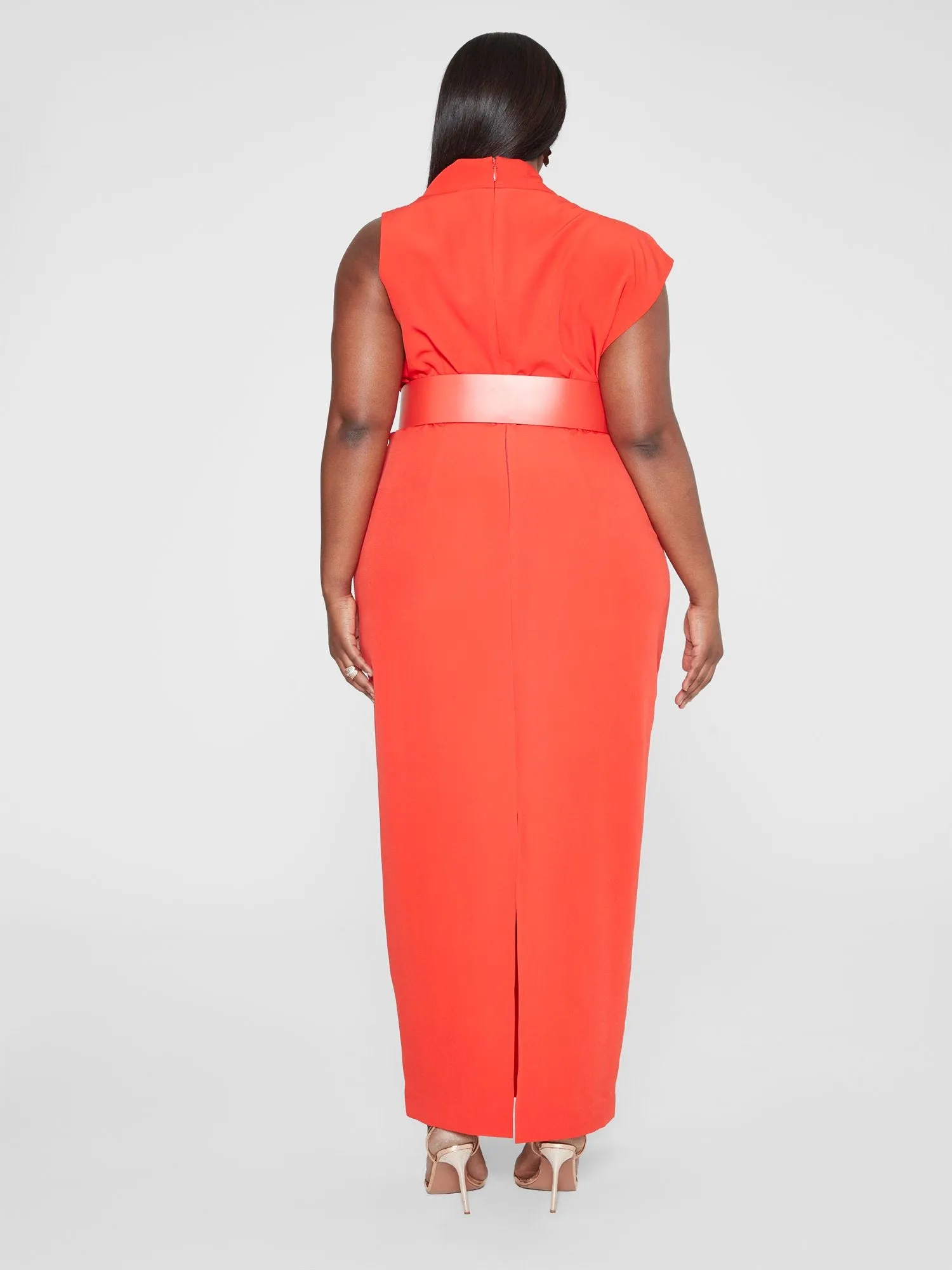 Sarai Belted Column Maxi Dress - Gabi Fresh x FTF