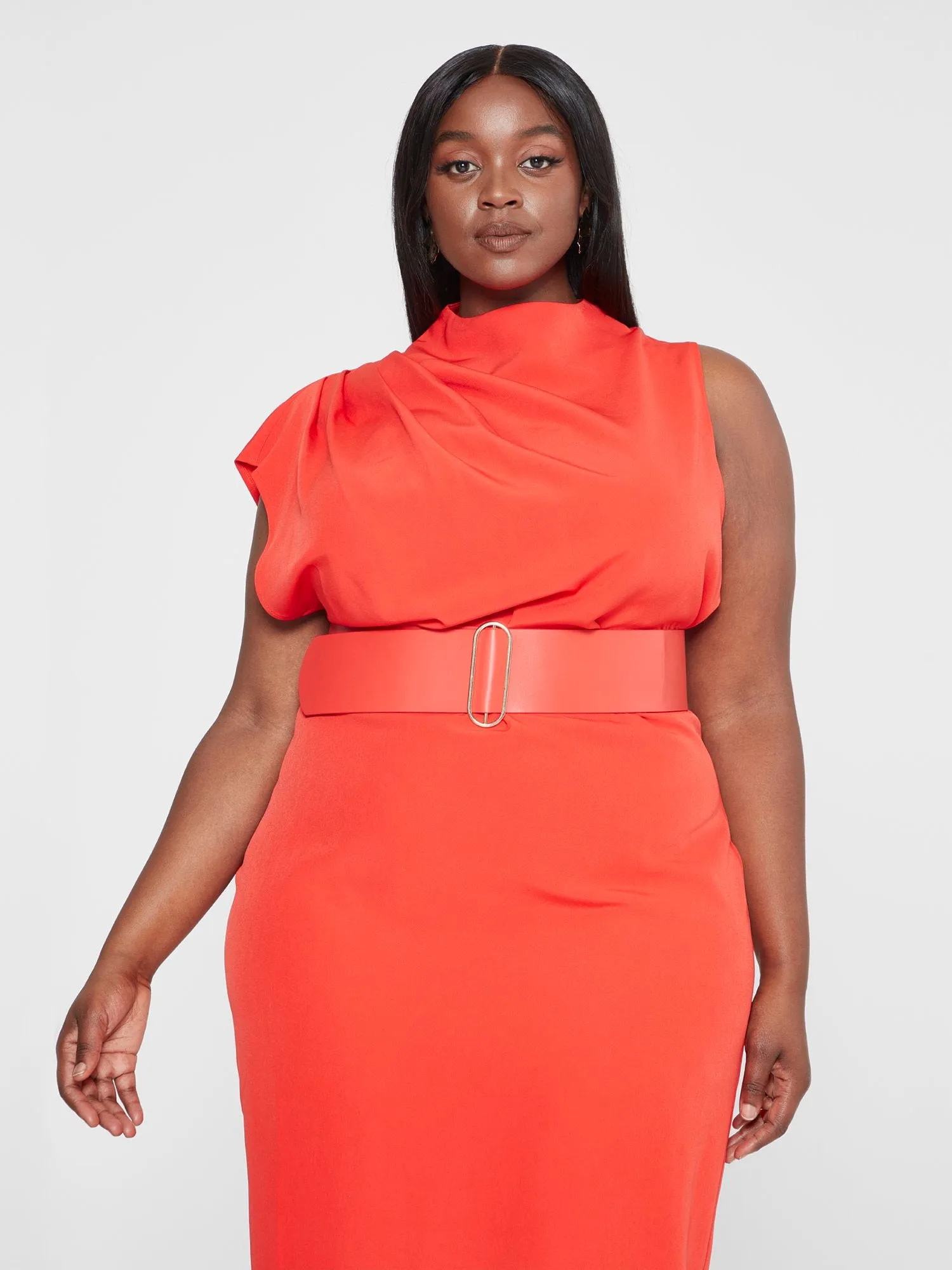 Sarai Belted Column Maxi Dress - Gabi Fresh x FTF