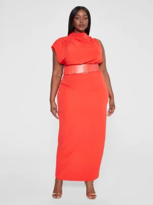 Sarai Belted Column Maxi Dress - Gabi Fresh x FTF