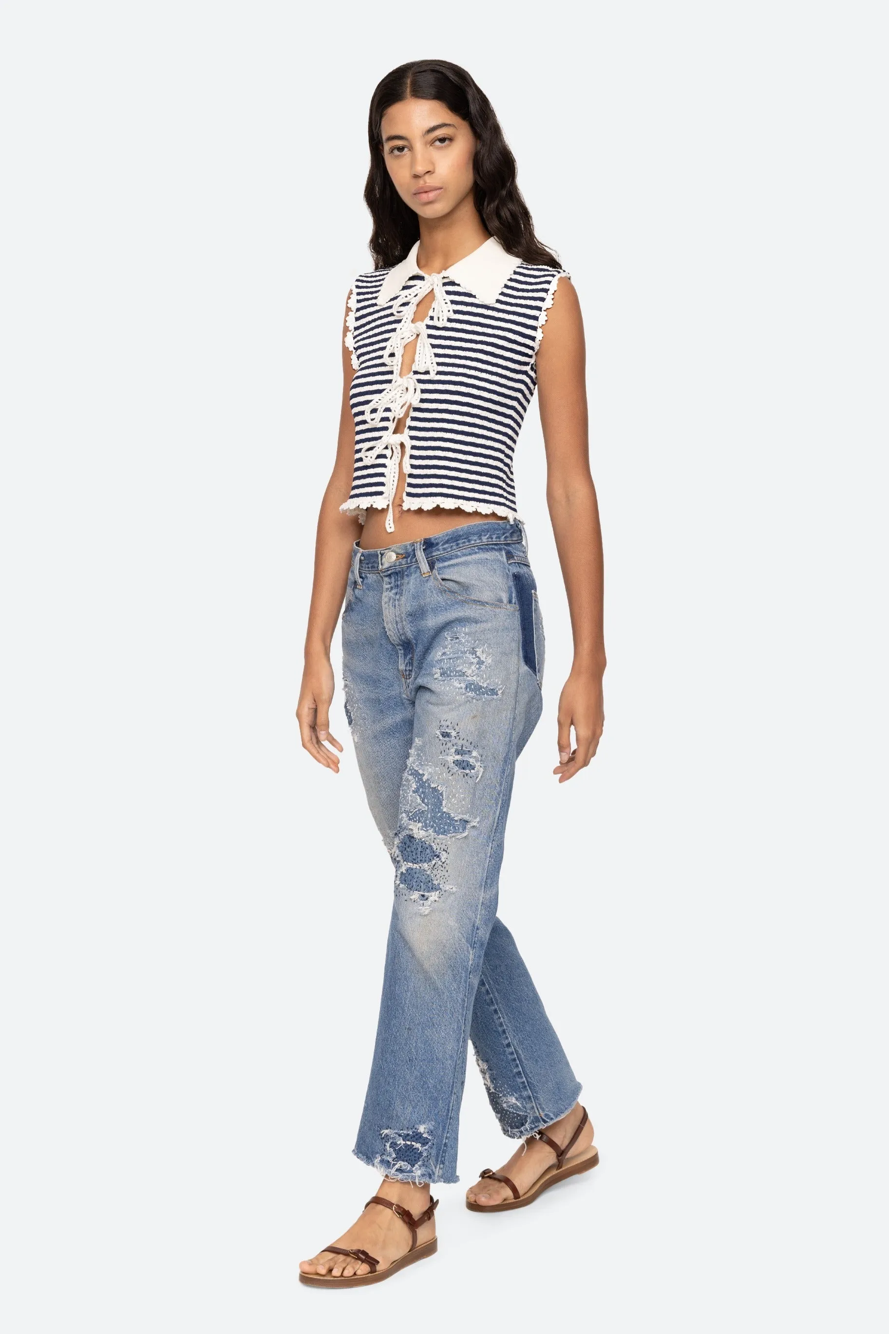 Sea Addy Striped Knit Vest
