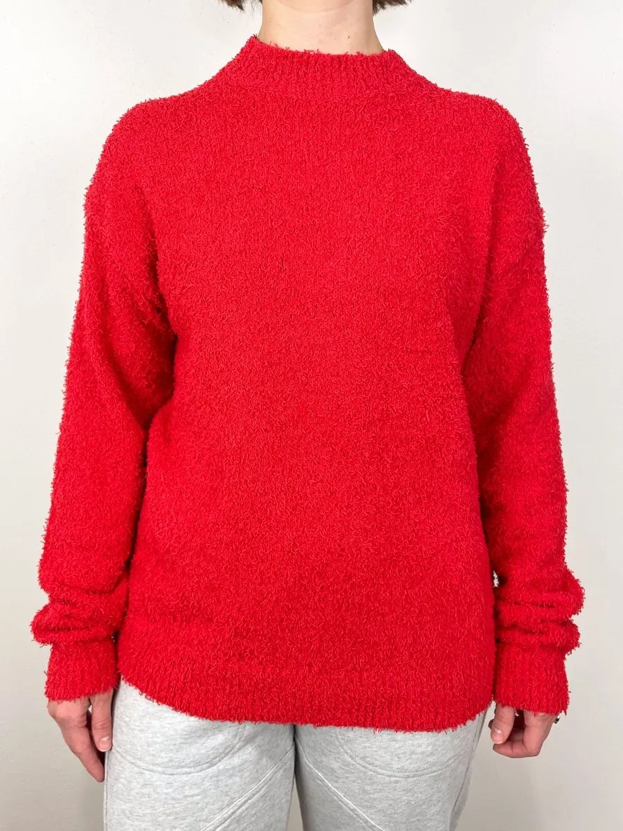 Serviette Crewneck Easy Pullover in Red