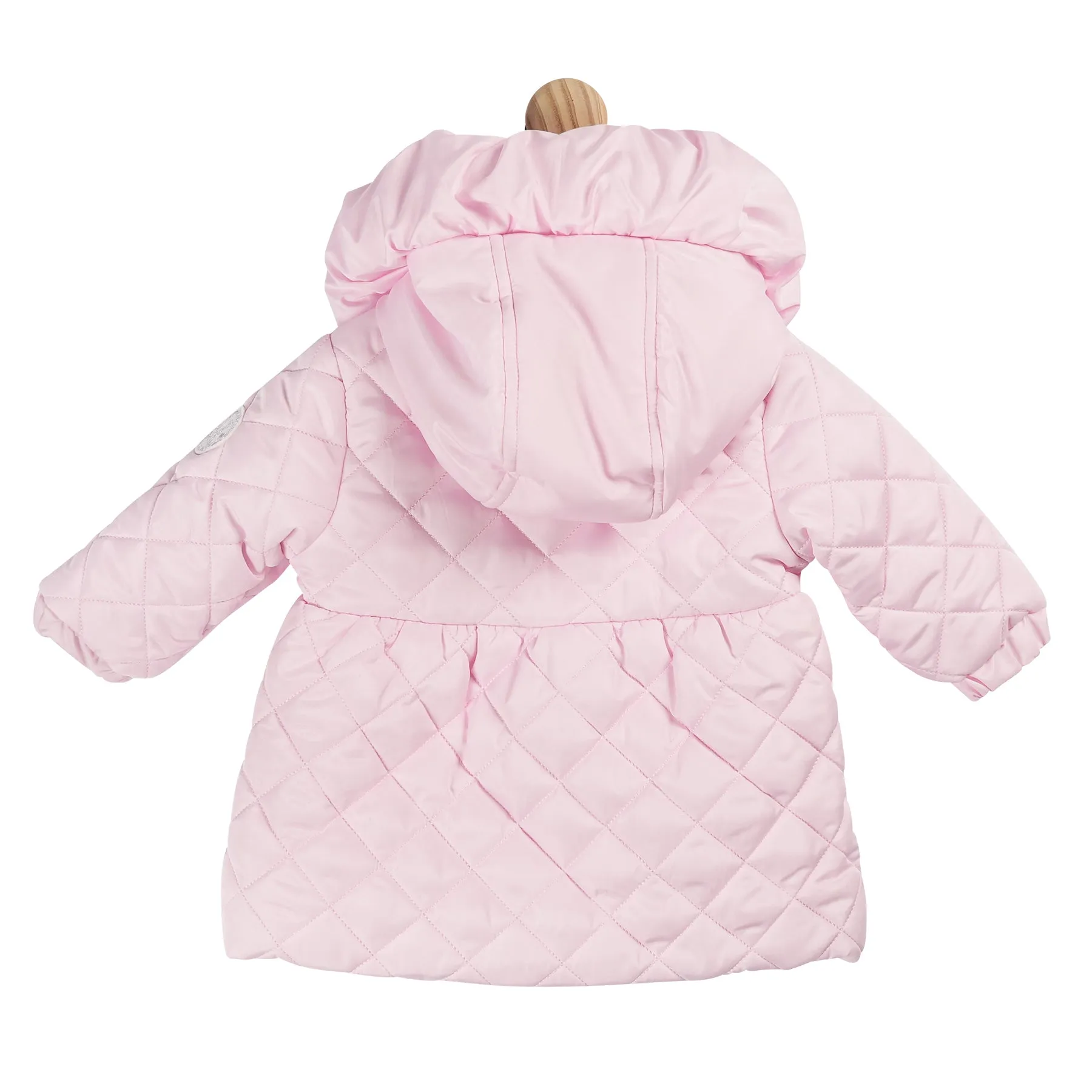 Shawl Collar Baby Pink Coat