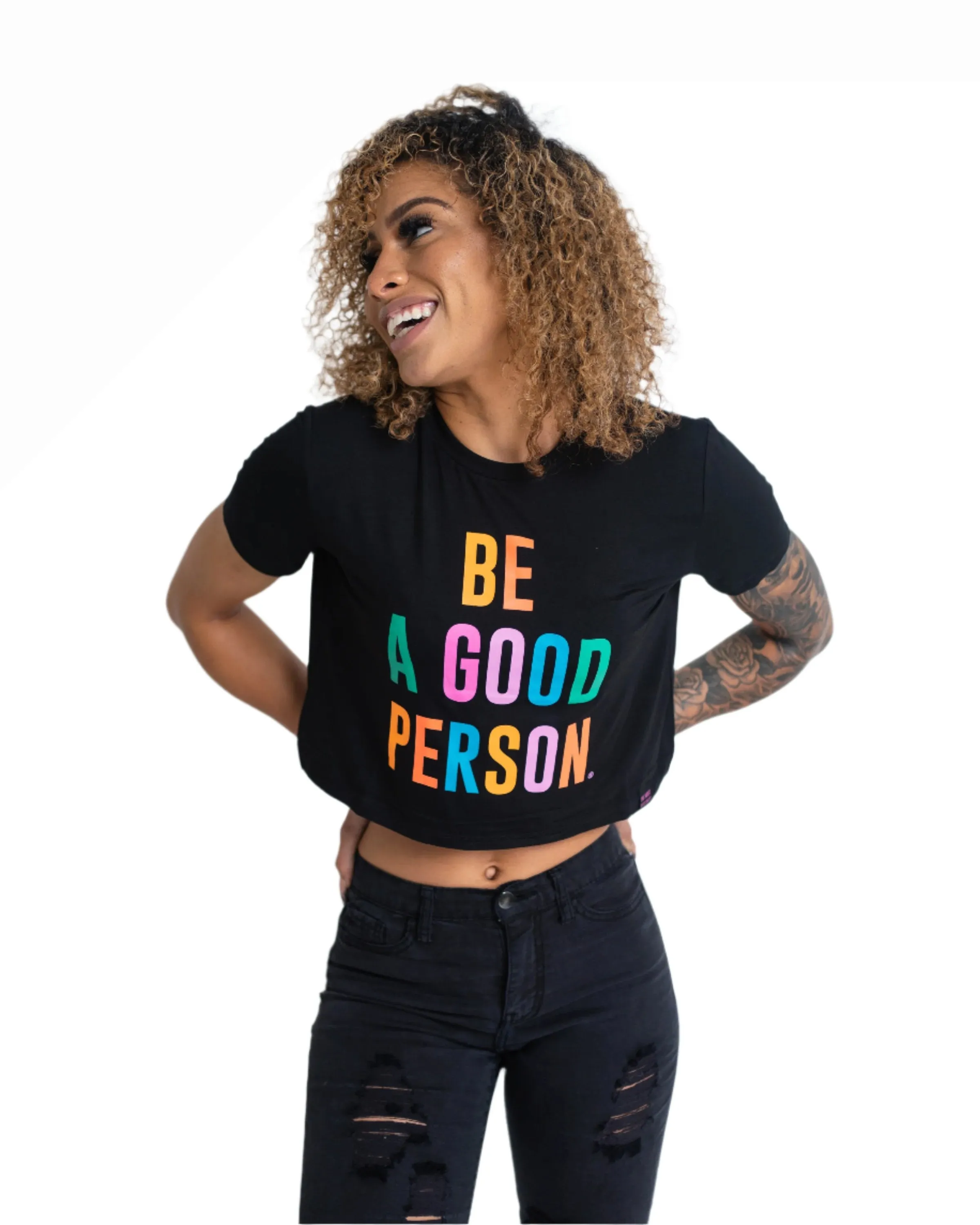 Signature Crop Top - Black Color Spectrum