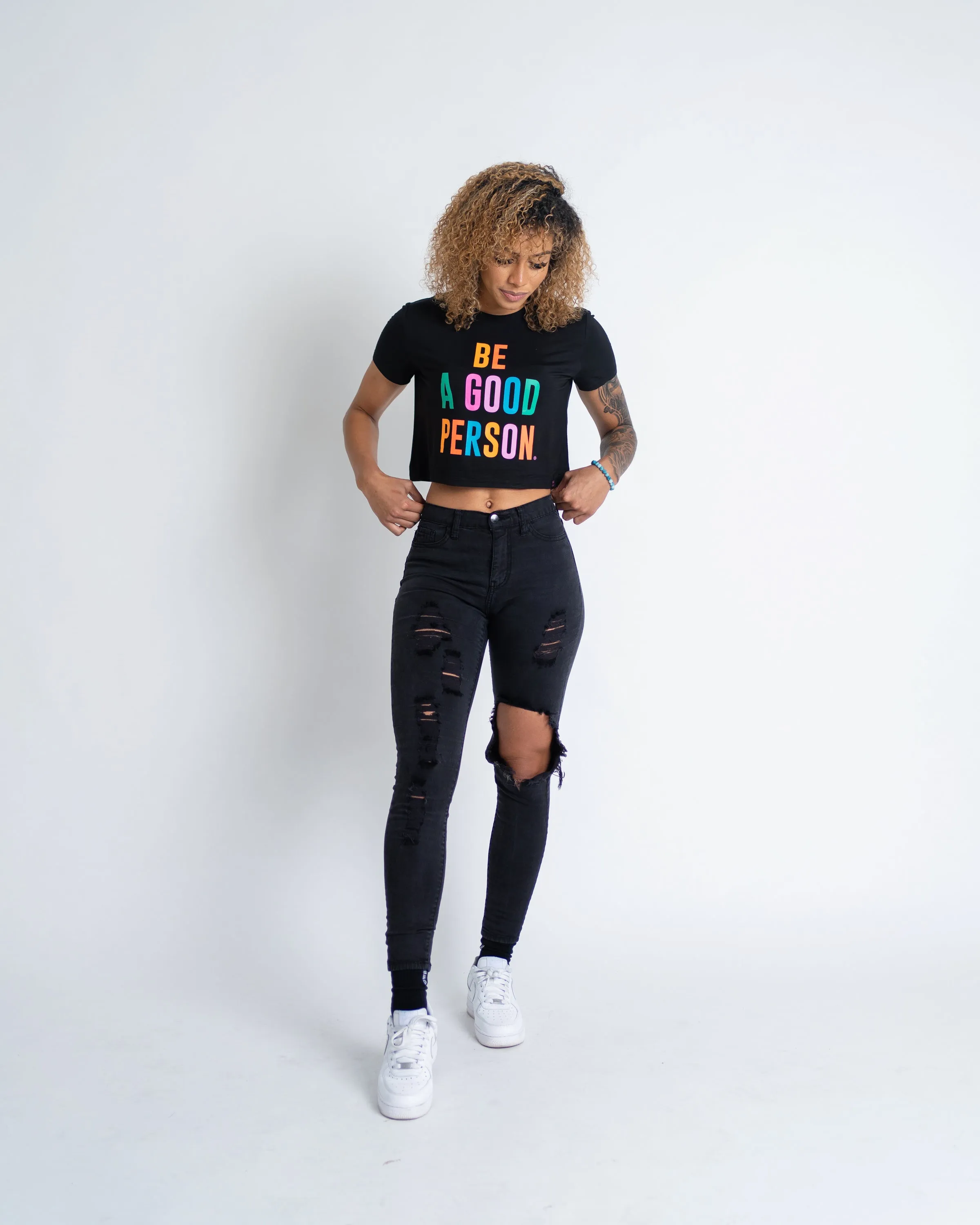Signature Crop Top - Black Color Spectrum
