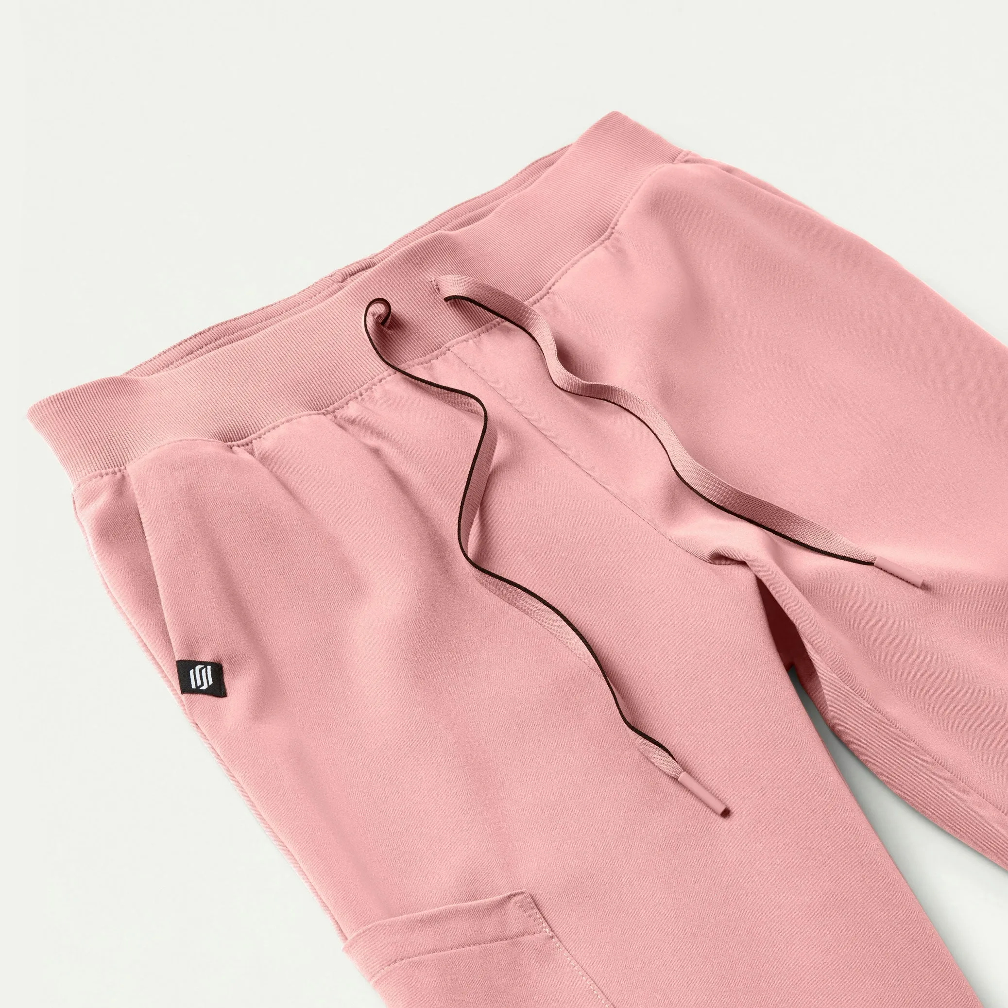 Silex Slim Knit-Waist Scrub Jogger - Mauve