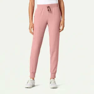 Silex Slim Knit-Waist Scrub Jogger - Mauve