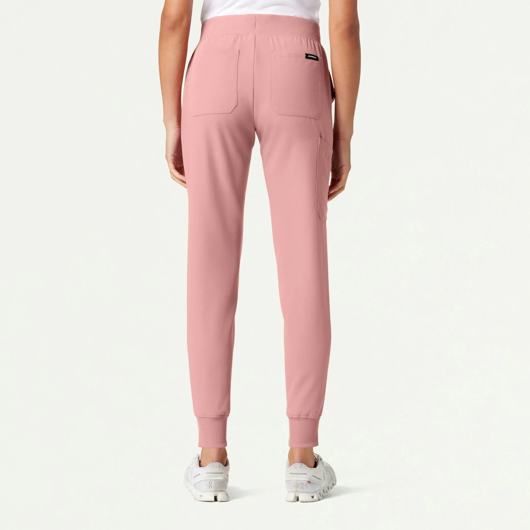 Silex Slim Knit-Waist Scrub Jogger - Mauve
