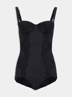 Silk Balconette-Bra Bodysuit