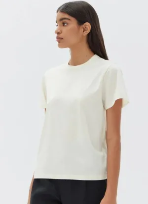 Silk Blend Tee Cream