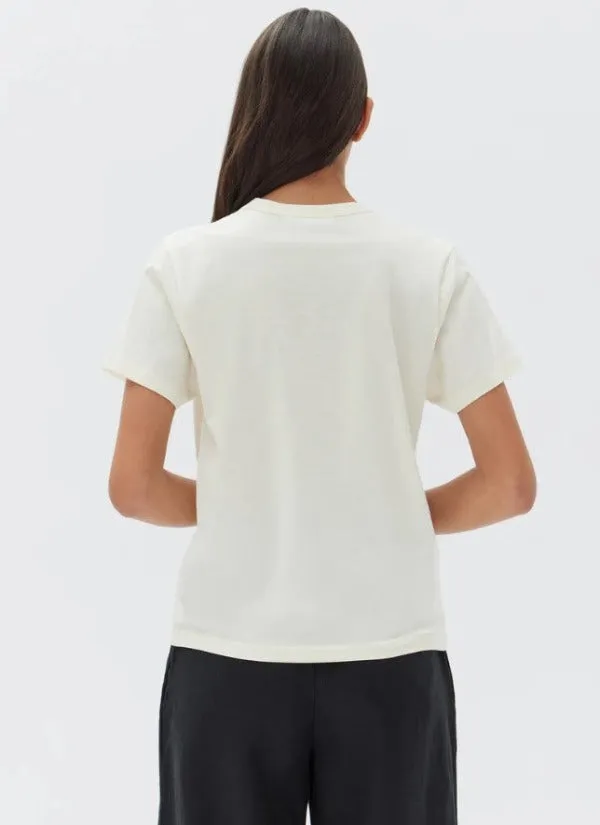 Silk Blend Tee Cream