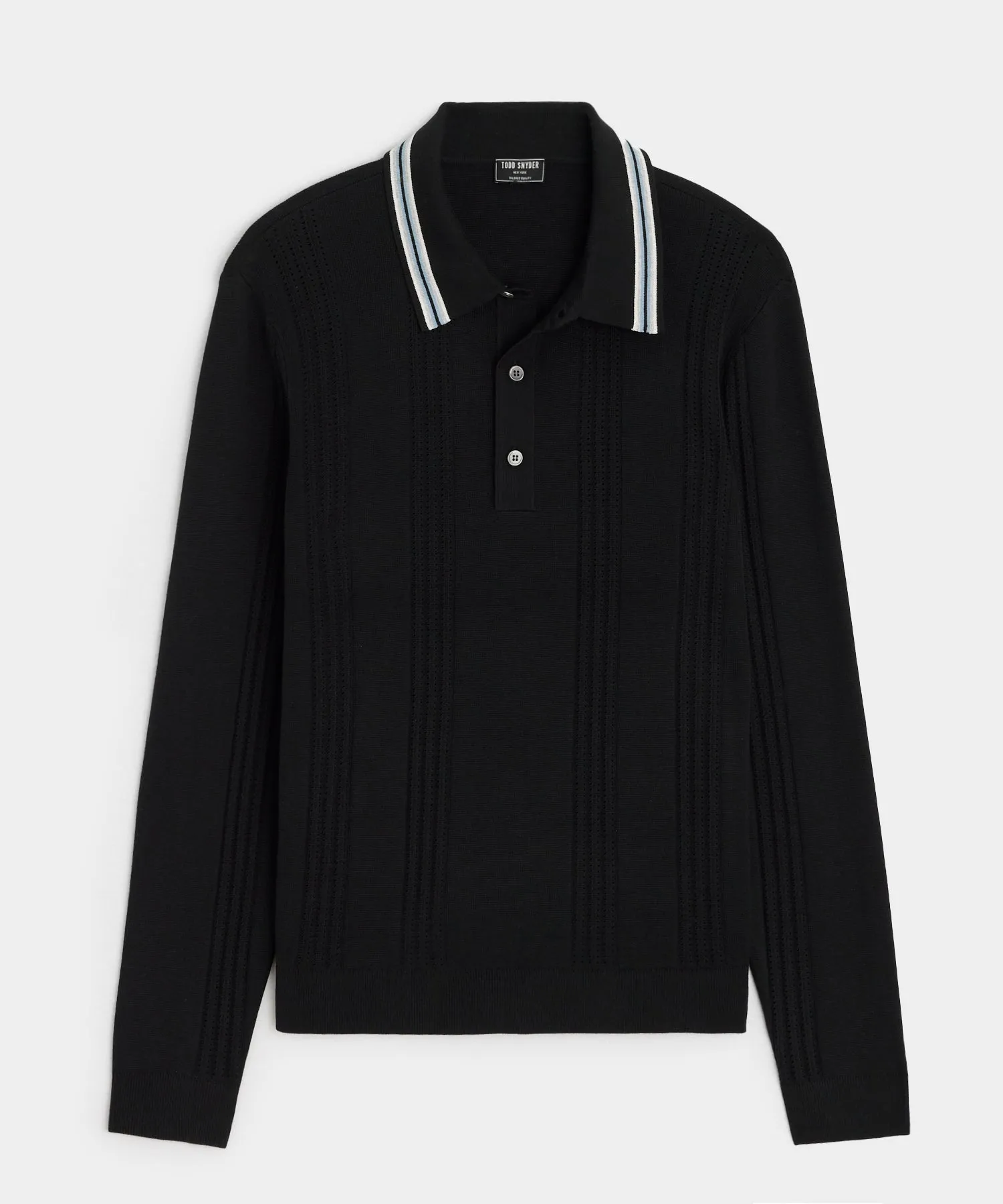 Silk-Cotton Tipped Sweater Polo