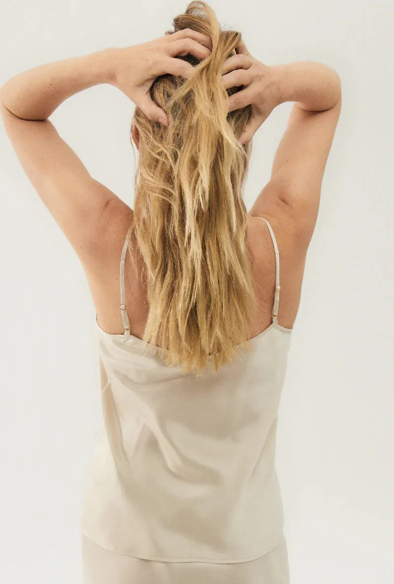 Silk Laundry - Bias Cut Cami Hazelnut