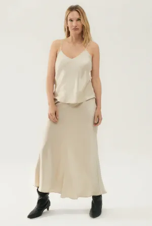 Silk Laundry - Bias Cut Cami Hazelnut