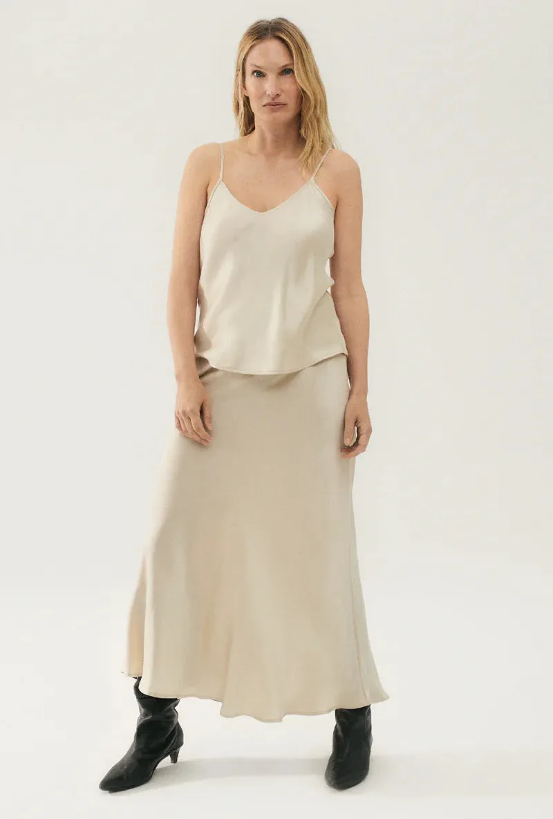Silk Laundry - Bias Cut Cami Hazelnut