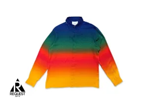 Silk Monogram Collar L/S "Peace Gradient"