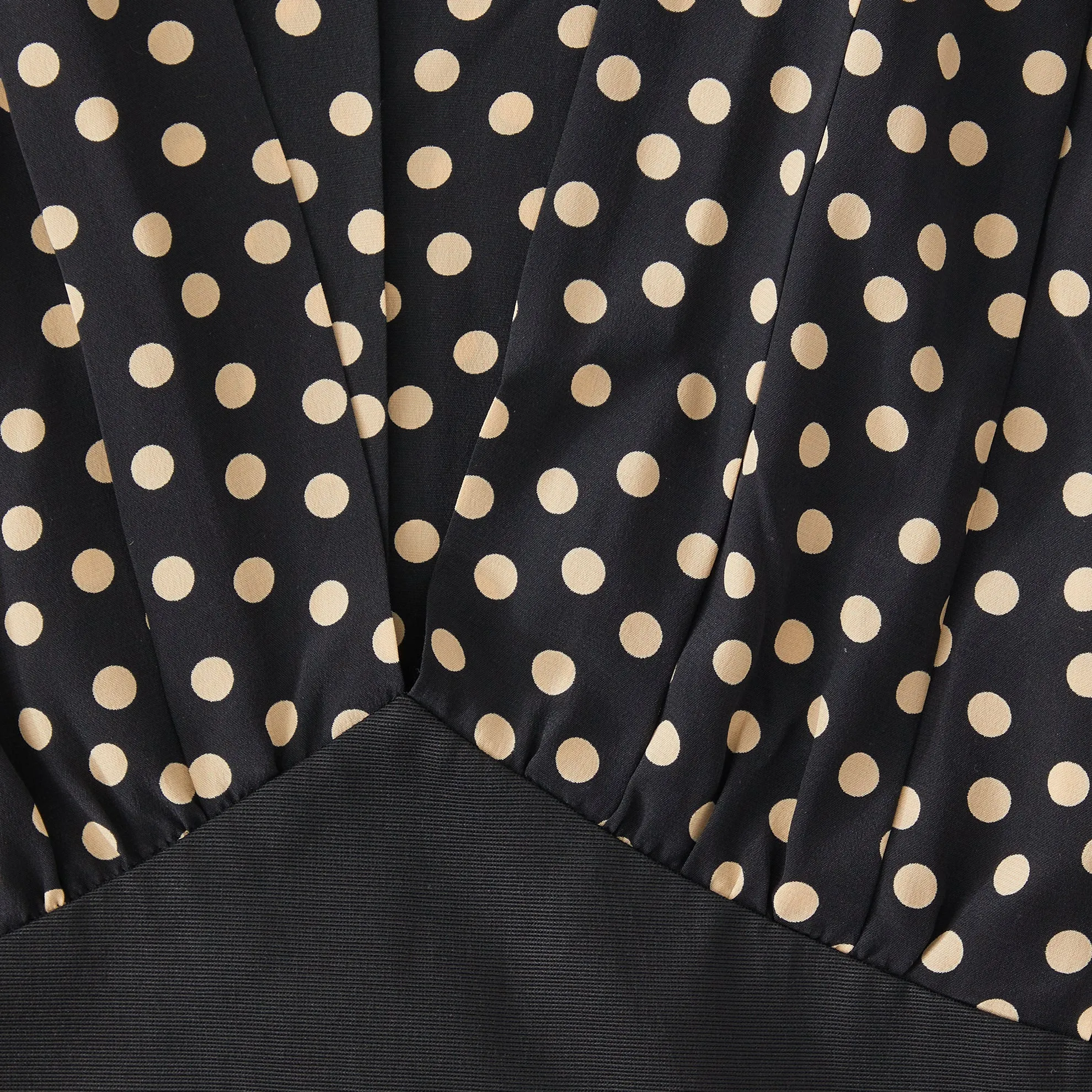 Silk Polka Dot Column Dress