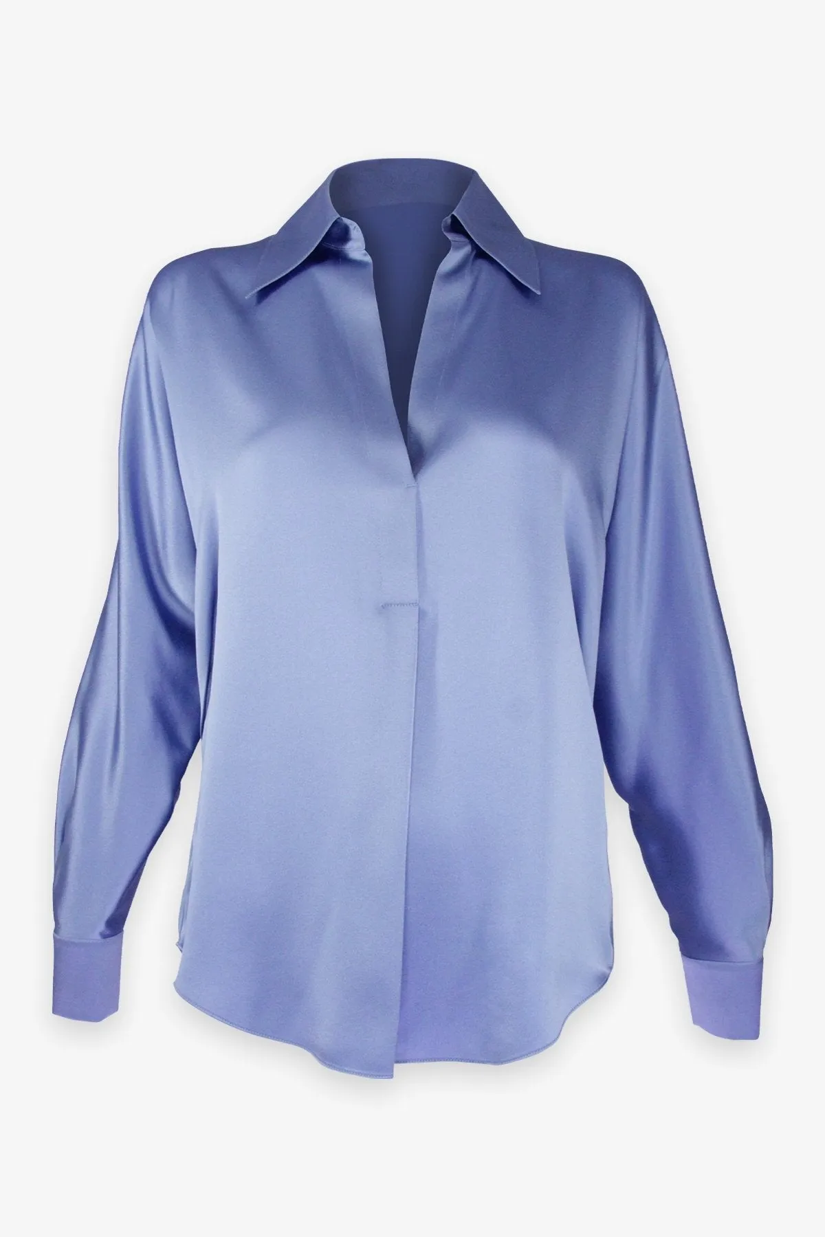 Silk Shaped Collar Popover in Kyanite