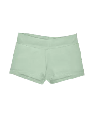 simple mini short / sage green