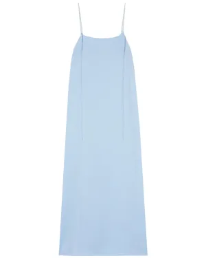 Sky Satin Slip Dress
