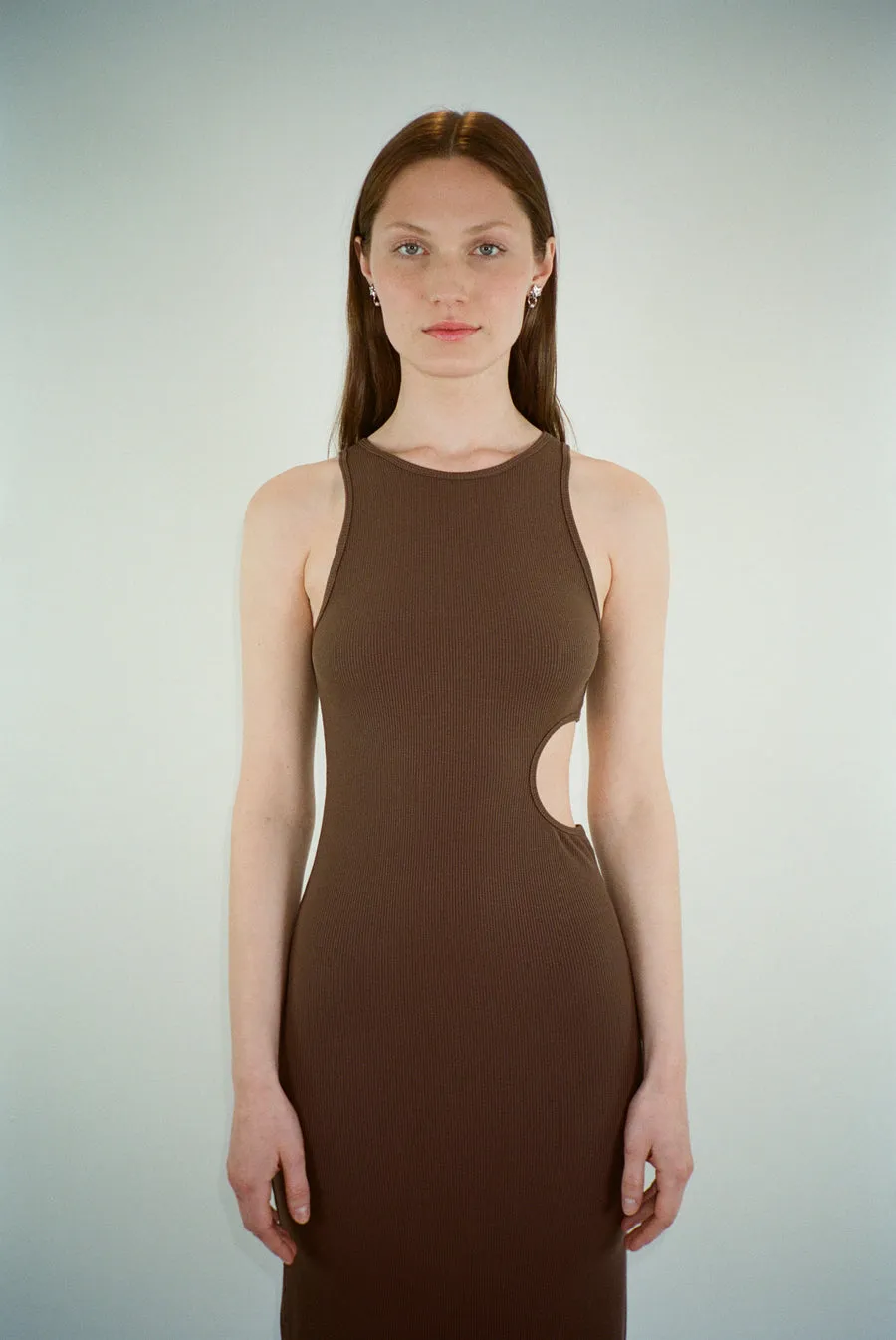Slight Tank Dress in Cocoa