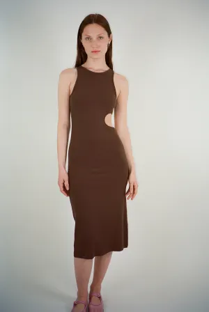 Slight Tank Dress in Cocoa