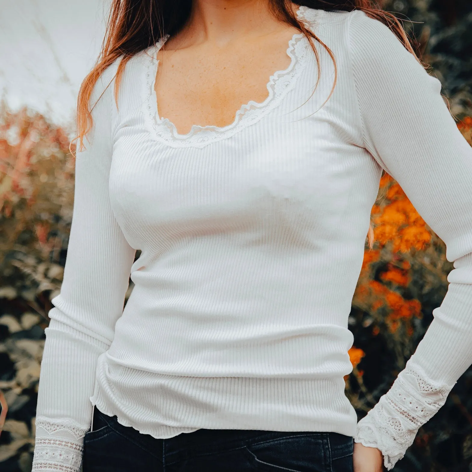 Slim Fit Top - Ivory