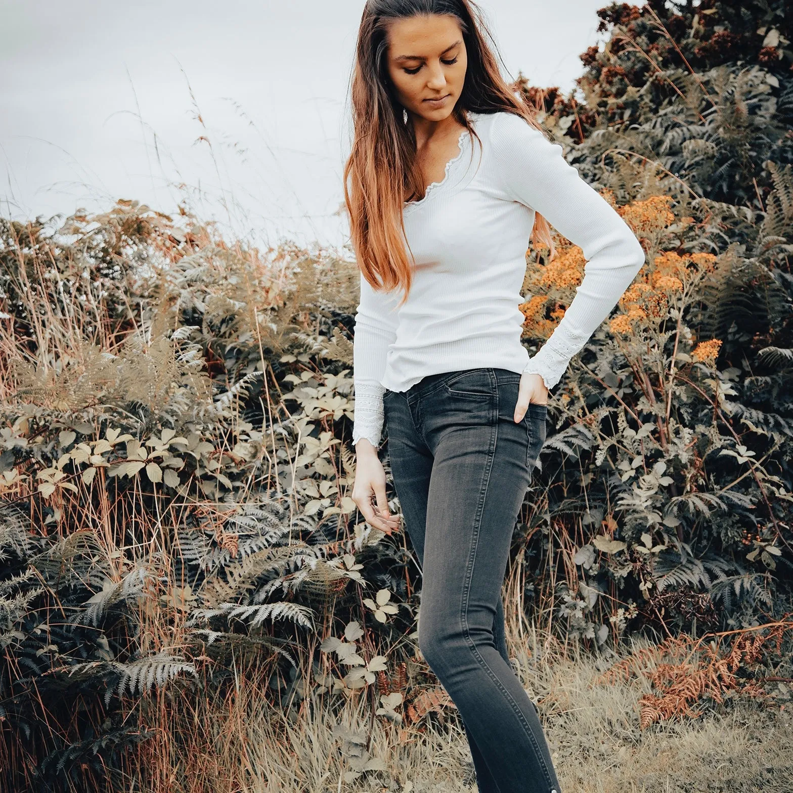 Slim Fit Top - Ivory